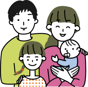 父と母と娘と息子